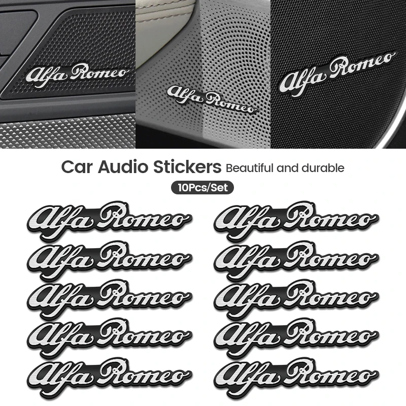 Car Audio Decorate 3D Aluminum Emblem Badge Sticker Decal Accessories For Alfa Romeo Giulietta GT 159 147 156 Mito Brera Giulia