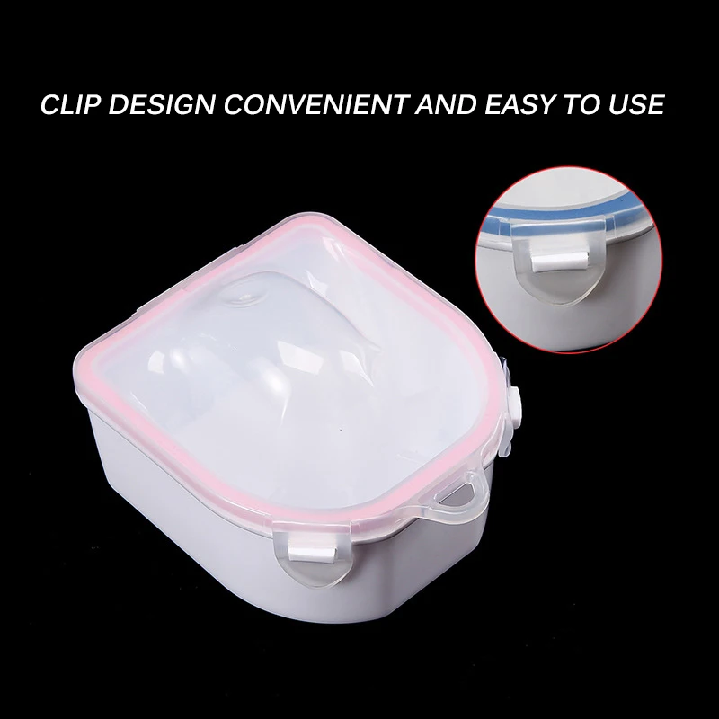 Double-layer insulated hand-soaking bowl for nail art tools, softening dead skin and keratin cleaning and care storage box