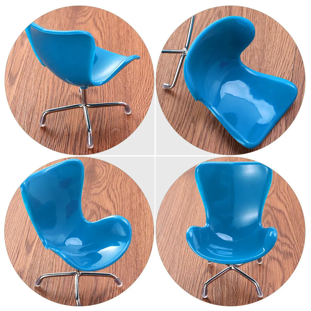 

2Pcs Mini Computer Chair Simulation Computer Chair Mini House Supply Desktop Ornament Realistic Craftsmanship Gift