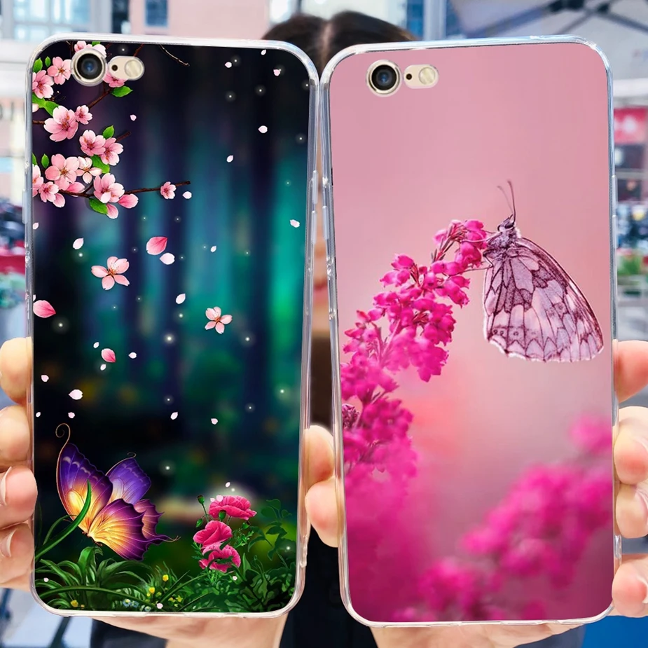 For Apple iPhone 6 6S Plus Case New Fashion Painted Cover Clear Silicone Phone Case For iPhone 6 Plus iPhone6 S Soft Fundas Capa