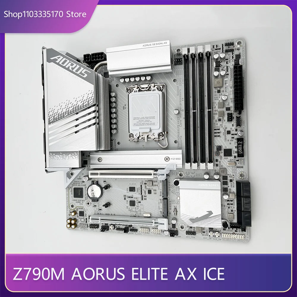 

For Gigabyte Z790M AORUS ELITE AX ICE DDR5 Memory Ssupports 12.13.14 Generation CPU