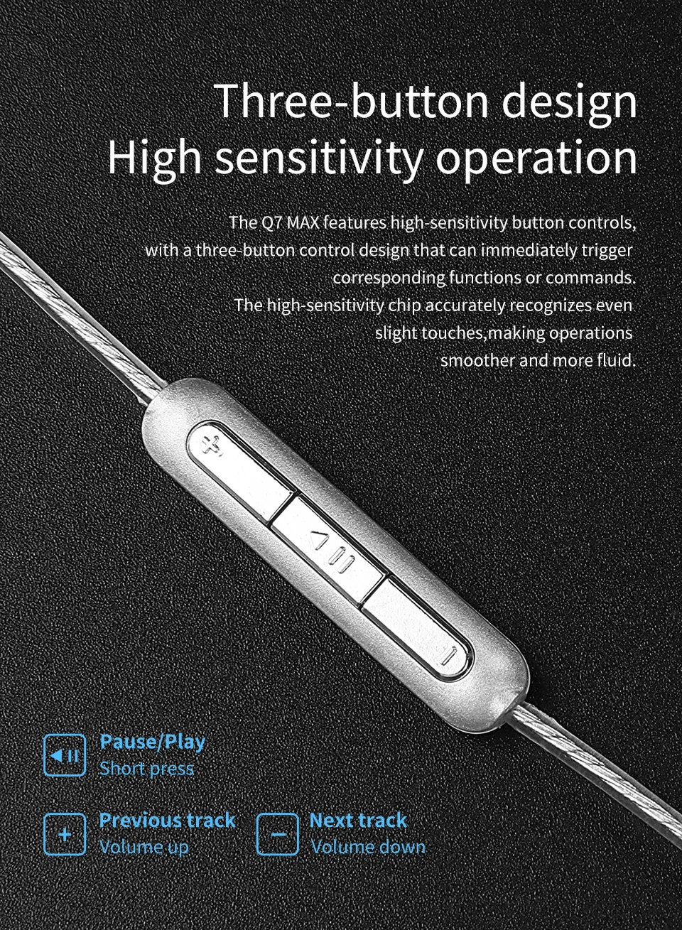 QKZ Q7MAX Кабель для наушников с микрофоном HiFi Проводные наушники Сменный шнур для обновления 2,5/3,5/4,4 мм/TypeC/MMCX/2Pin для KZ EDX PRO TRN