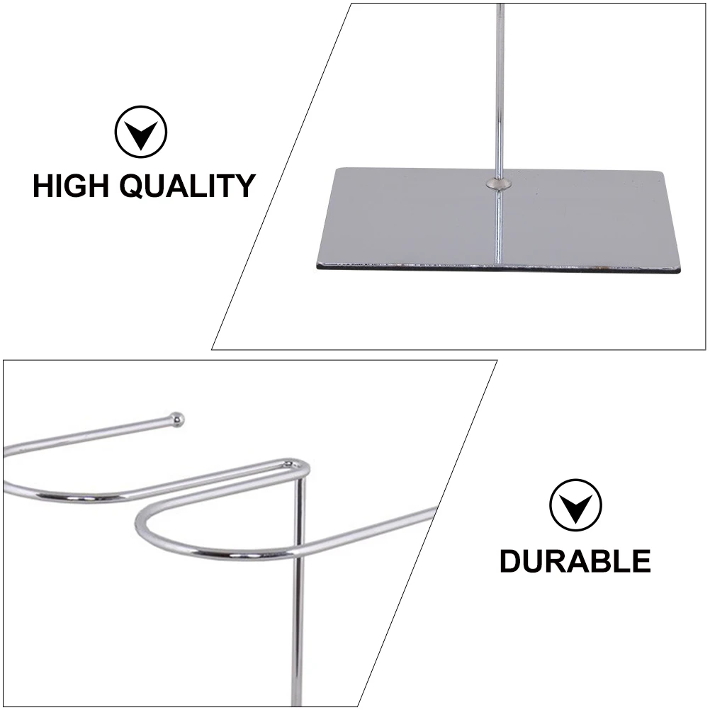 

Stainless Steel Boots Display Rack Tall Shoes Holder Organizers Storage Smooth Edge Practical Long Term Use Boot Stand