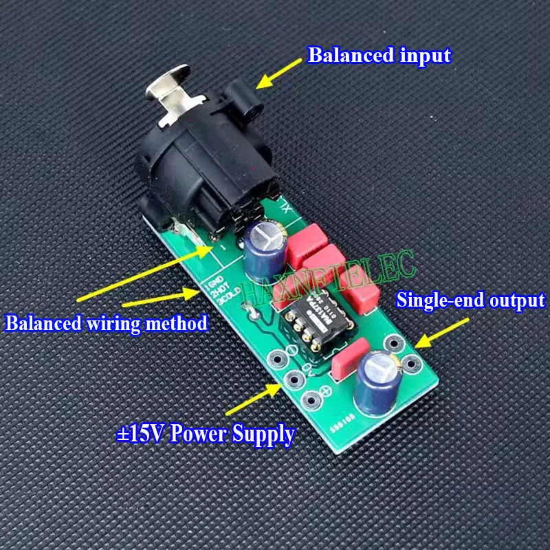 Assembled INA137PA Balanced To Single End Converter Board Mono For HiFi Power Amplifier DAC