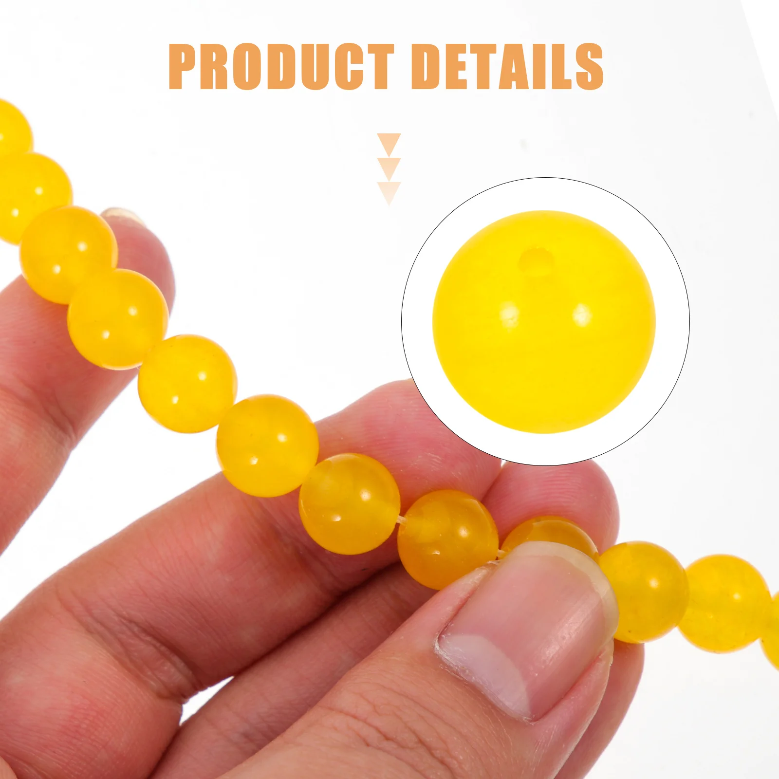 

1Set Natural Citrine Round Beads Loose Beads for Jewelry Making DIY Bracelets Necklace Earrings Crafts Jewelry Supplies