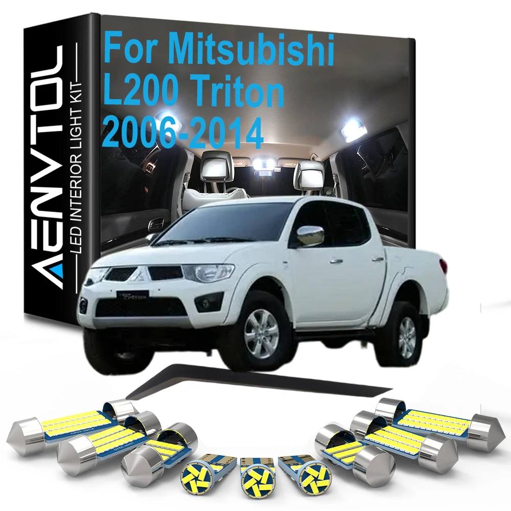 LED Interior Light Bulb Kit For Mitsubishi L200 Triton Strada Sportero Hunter 2006 2007 2008 2009 2010 2011 2012 2013 2014