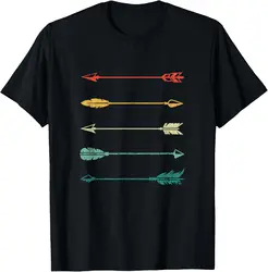 Vintage Arrow Traditional Archery Arrows Bow Hunting Retro T-Shirt Unisex Summer Streetwear Tops Mens T Shirt Ropa Hombre
