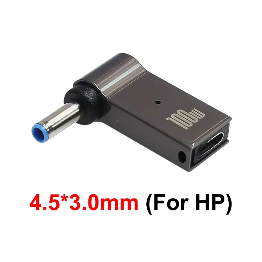 100w usb tipo-c para dc conector de alimentação usb c para adaptador de alimentação universal para laptop conversor de tomada para hp dell lenovo asus acer
