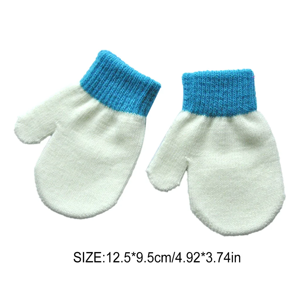 1 Pair Kids Mittens Simple Style Girls Boys Children Mitts for Winter