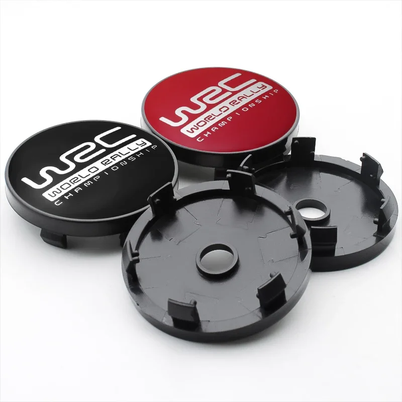 4 قطعة 56 + 60 مللي متر عجلة تصفيف السيارة مركز محور بطولة العالم للرالي ملصق اكسسوارات السيارات #2