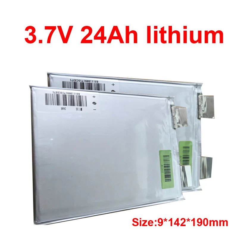 Gtk 3.7V 24Ah not 20Ah 25Ah 30Ah 40Ah 40A خلية بطارية ليثيوم أيون قابلة للشحن حجم 9*142*190 مللي متر 2C 50A تفريغ الذروة 3C 75A