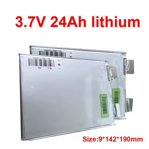 Gtk 3.7V 24Ah not 20Ah 25Ah 30Ah 40Ah 40A lithium ion rechargeable battery cell Size 9*142*190mm 2C 50A discharging peak 3C 75A