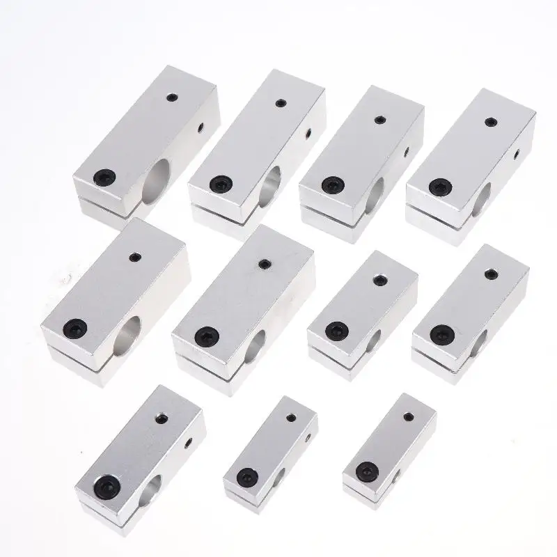 Aluminum Alloy Optical Axis Cross Block T Type Fixed Column Shaft Connector for Linear Motion DIY Robotics Builds