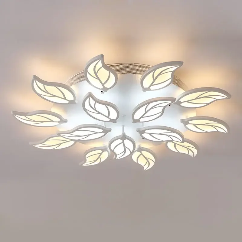 

Modern Leaf Acrylic Lamps Led Chandelier Ceiling Living Room Dining Light Fixtures Decoration Hogar Home Lighting 220V