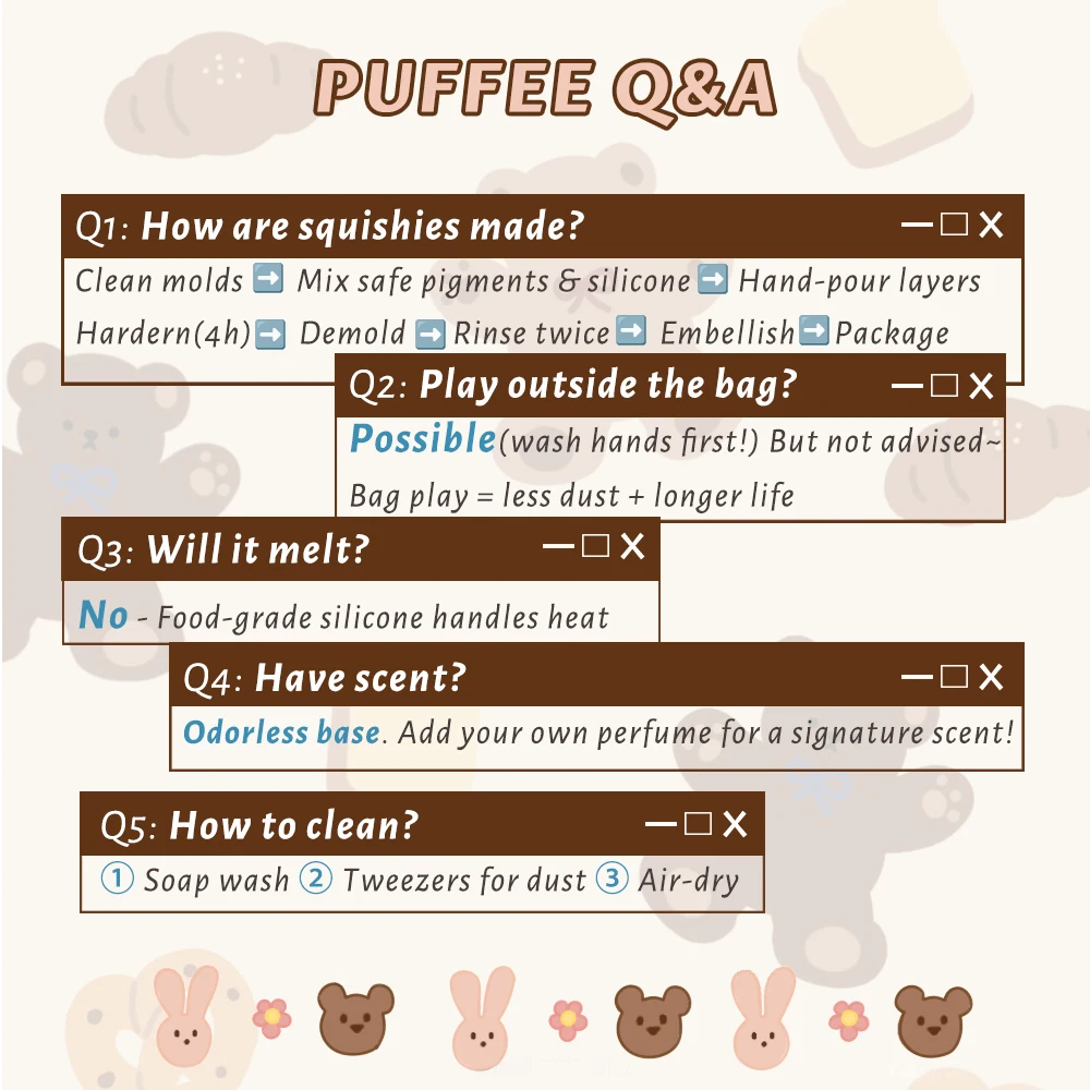 لعبة إسفنجية من السيليكون للطعام من JC Croissant، لعبة لاصقة كريمية ناعمة، لعبة Taba Squishy، لعبة قرصة Happy Game، انتعاش بطيء، Stikcy #6