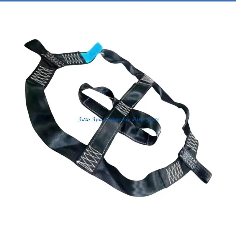 P9FD Polyester Motorbike Rear Wheel Restraint Wheel Tie Down Strap for Transportation
