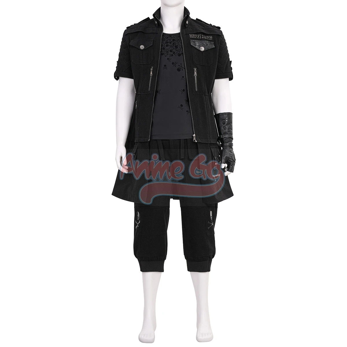 

Noctis Lucis Caelum Cosplay Costume Game FF15 Noctis Black Outfit for Men Role Play