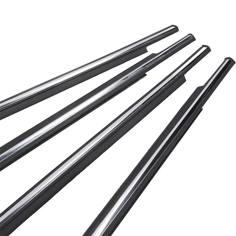 4Pcs Chrome Window Rubber Trim For Toyota Land Cruiser/Prado 120 2003-2009 For Lexus GX470 Weatherstrip Seal 75711-60061 view 4