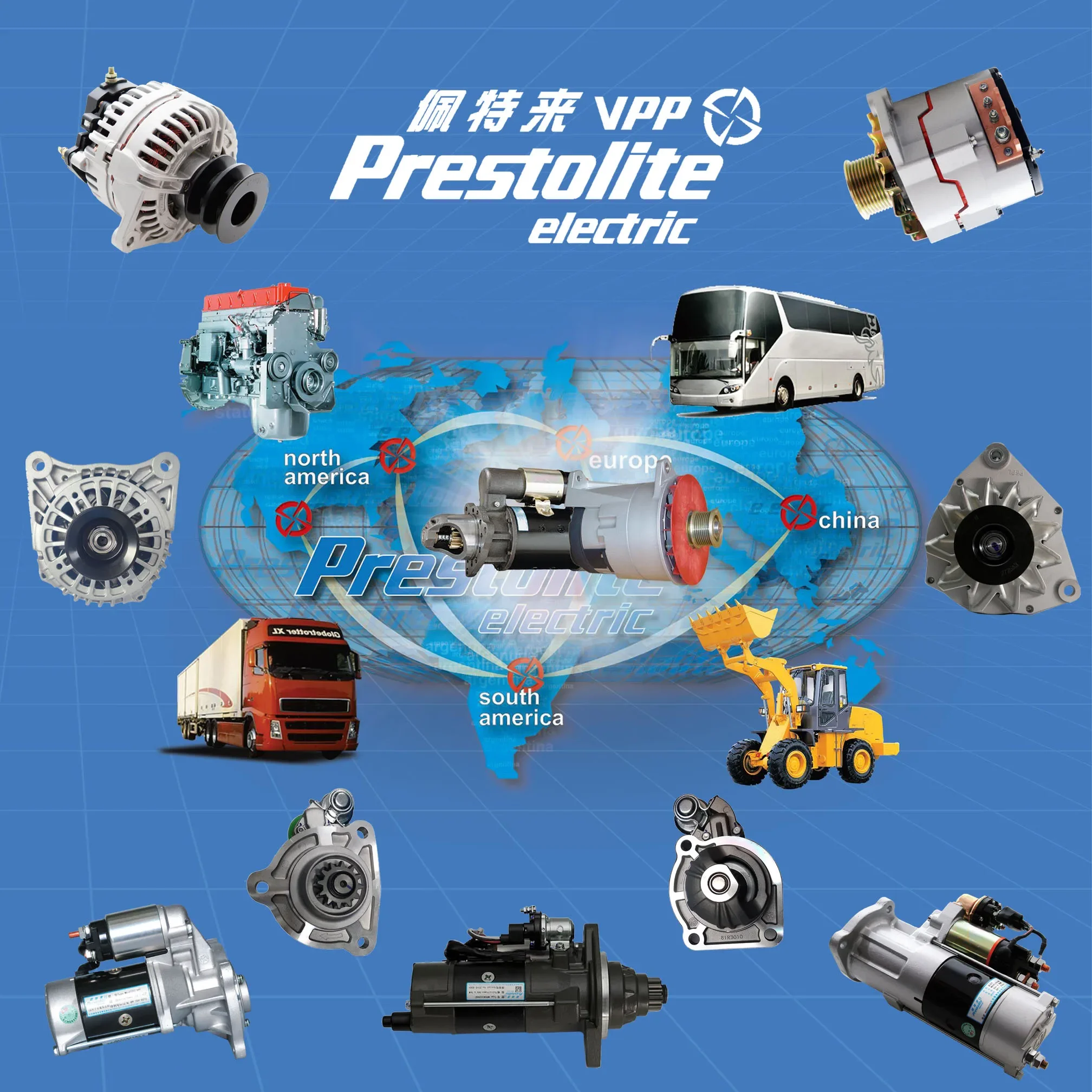 Prestolite AVI168A3006 High Quality Durable 28V 150A Electric Alternator New Condition Bus Replacement Generator Accessory