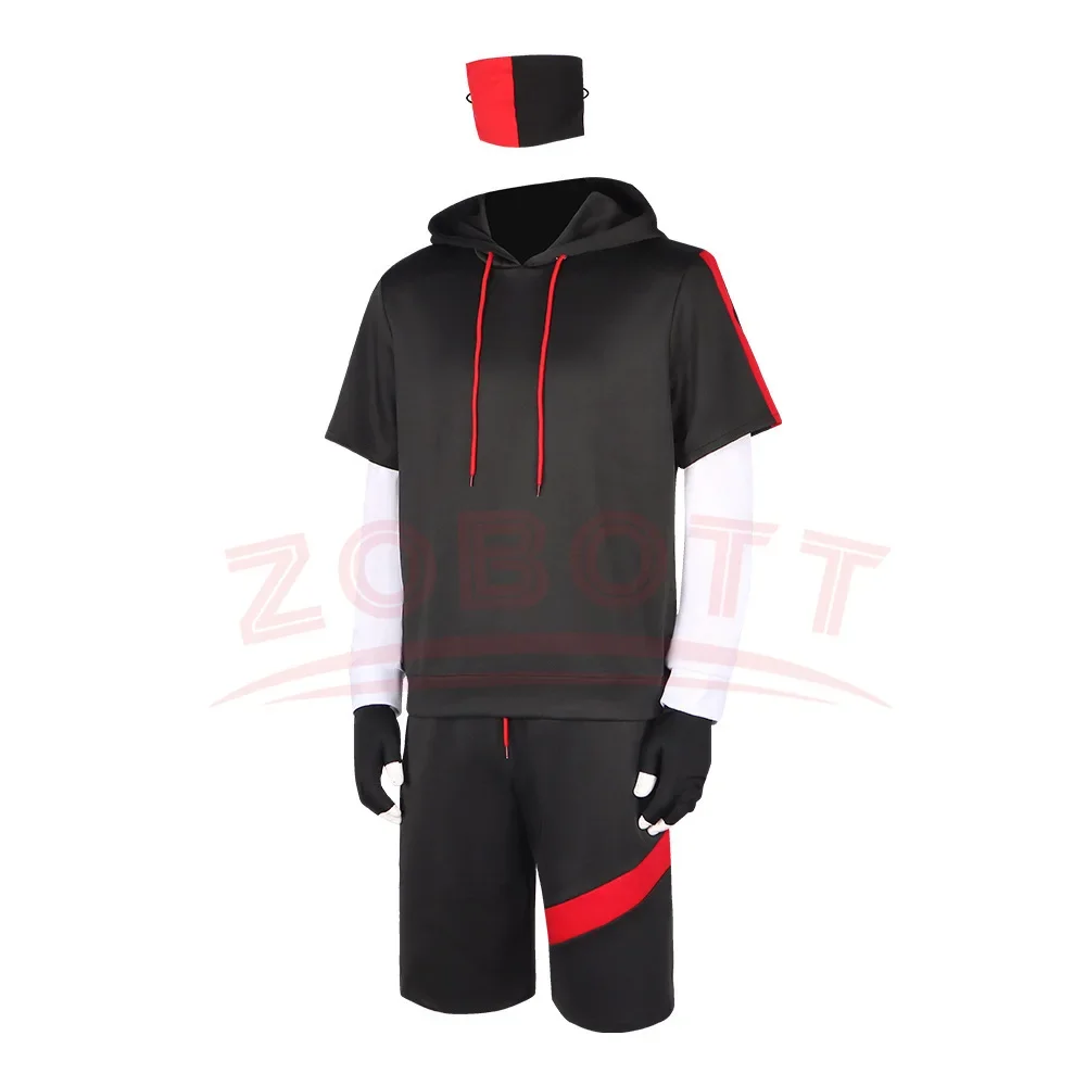 Battle Royale Ikonik Costume Cosplay Felpa con cappuccio Set completo Felpa sportiva Completi per bambini Uomini Top Pantaloncini Golves Abito di Halloween