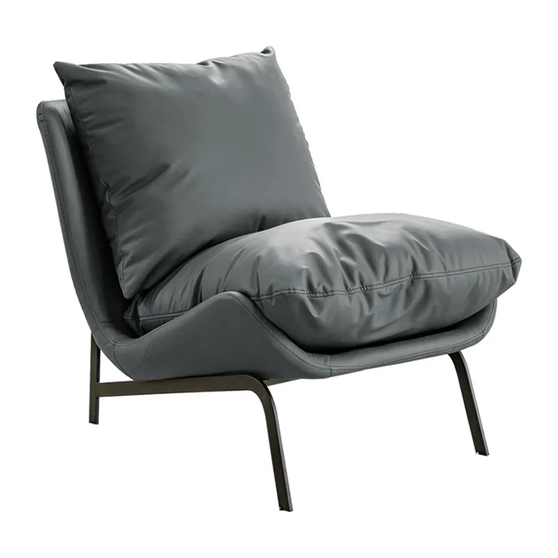 

Italian single sofa, balcony Internet celebrity retro leisure lazy sofa recliner