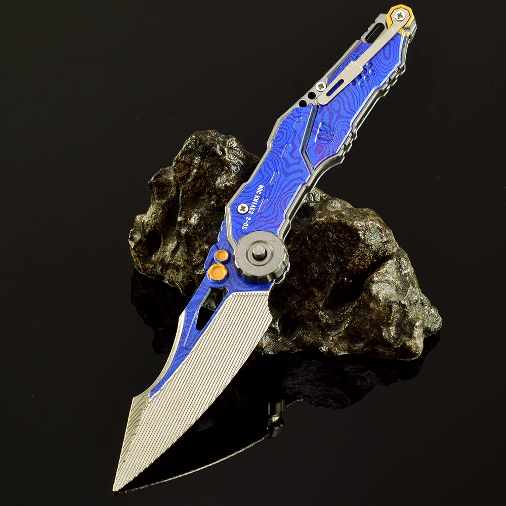 Juego de arena Breakout S07, armas de cuchillo, modelo sin afilar, acción de presión a presión, accesorio de entrenamiento al aire libre, artesanía de Metal, juguete para regalo