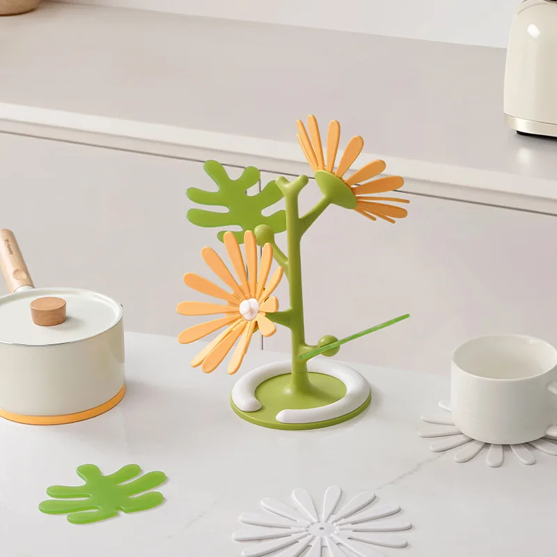 Daisy Heat Insulation mat Table cup pad Table decoration and accessories DIY Home Tableware Coffee Cups Holder table decorations