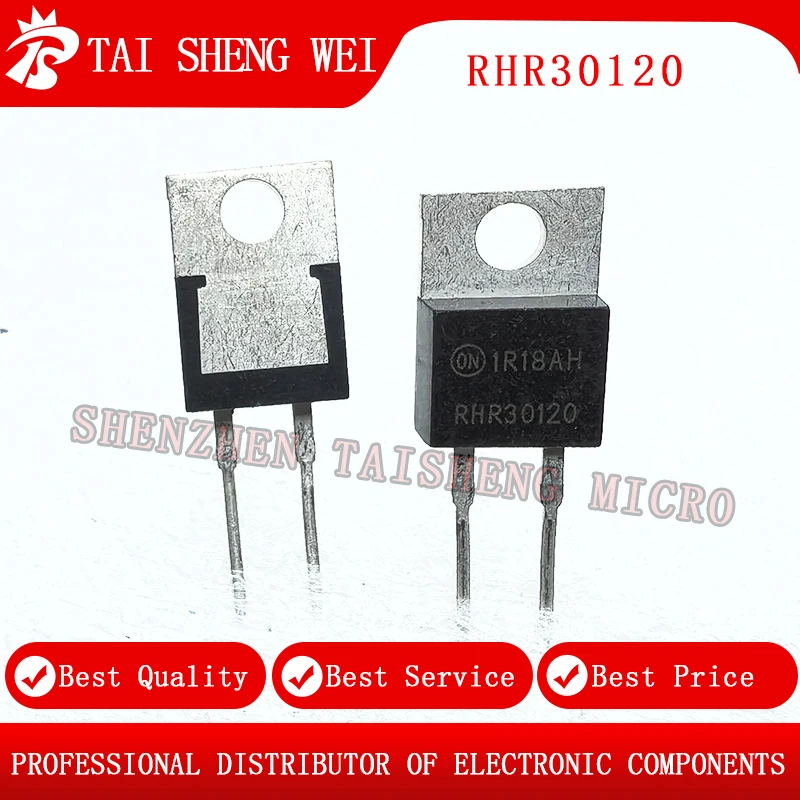 10pcs, new RHR30120 fast recovery rectifier diode 30A 1200V RHRP30120
