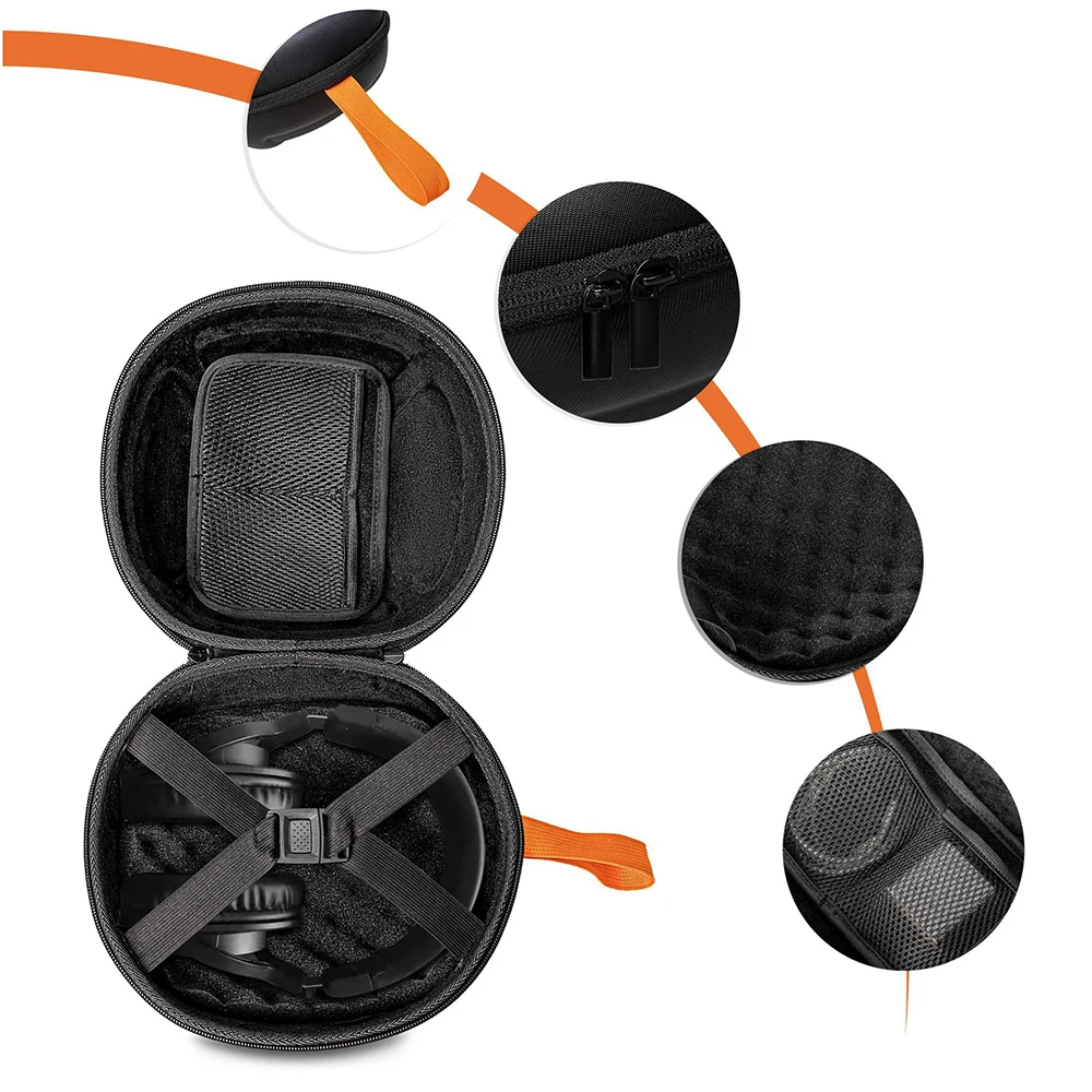 Hard EVA Storage Bag for Audio-Technica M20X Headphone Box ATH-M70X M50X M20X Headset Travel Carrying Case