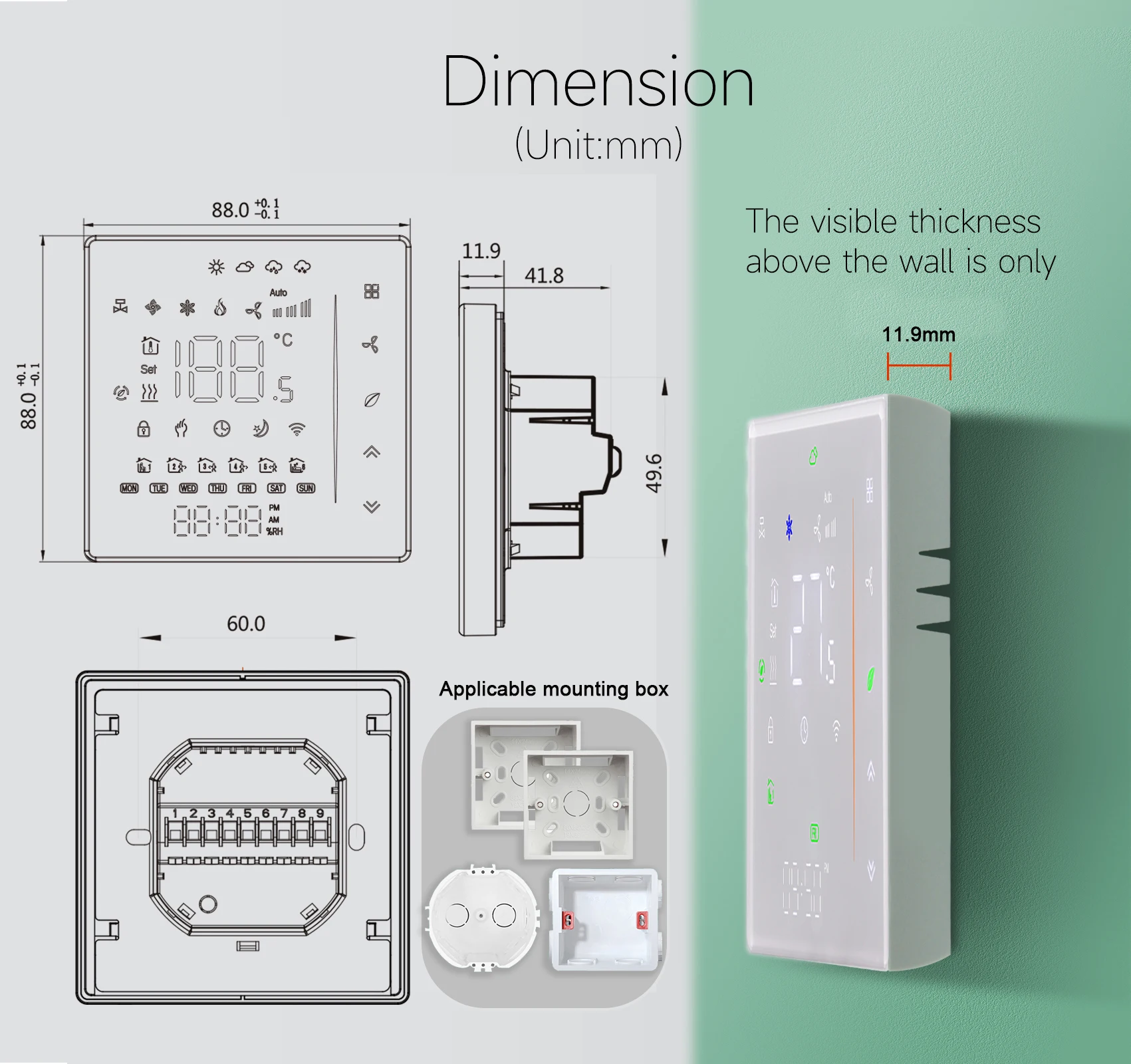 Fan Coil Unit Led T…