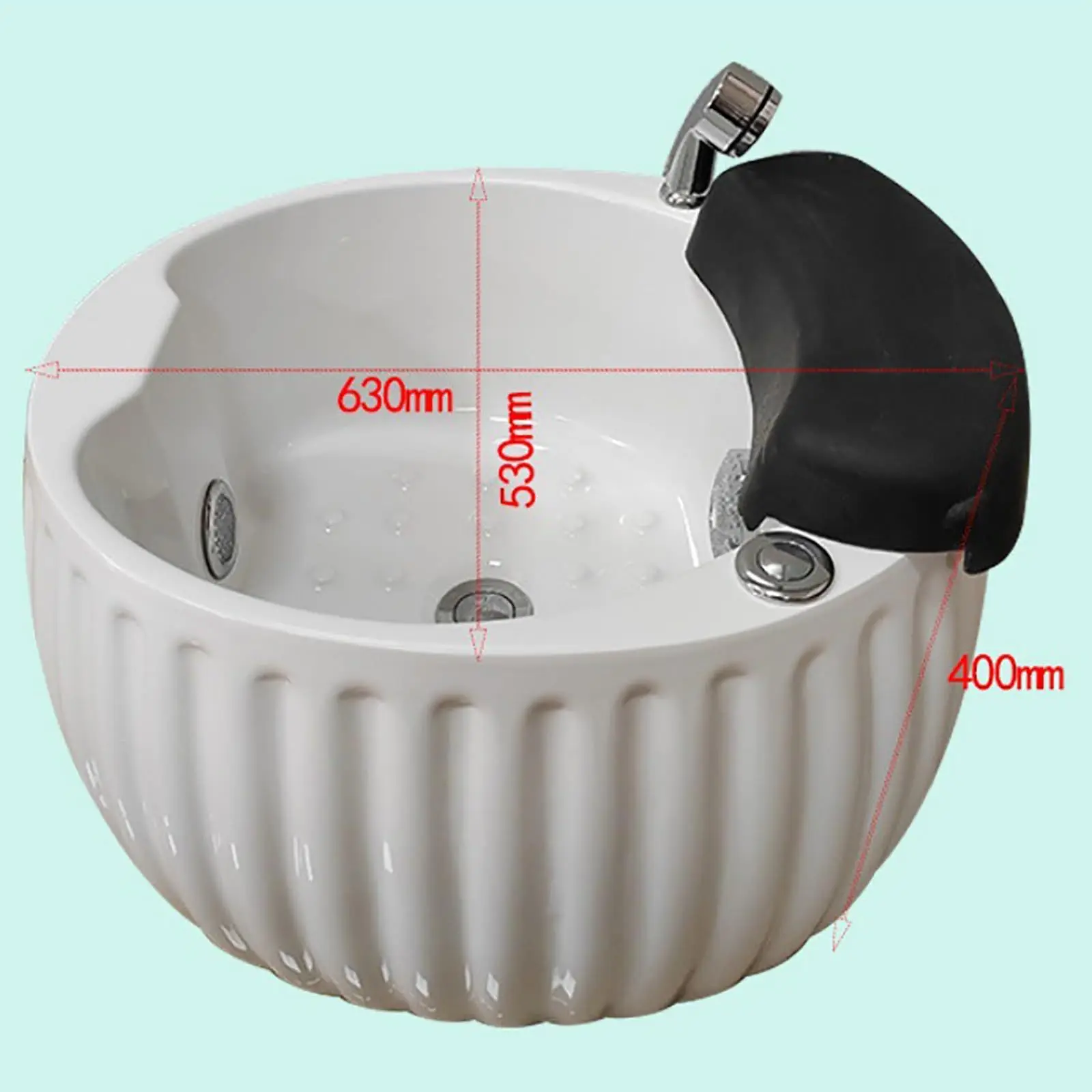 New Bubble Bath Bucket Foot Spa Basin with Wave Massage for Home Use