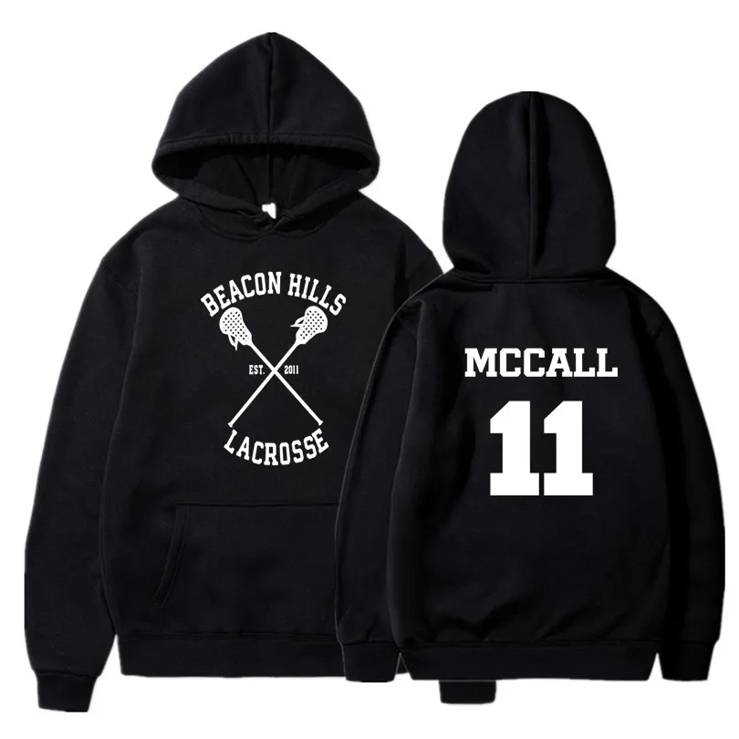 Teen Wo lf Hoodie Men McCall 11 Lacrosse Stilinski 24 Lahey 14 Women Mens Hoodies Red Sweatshirts Women Anime Hoodie