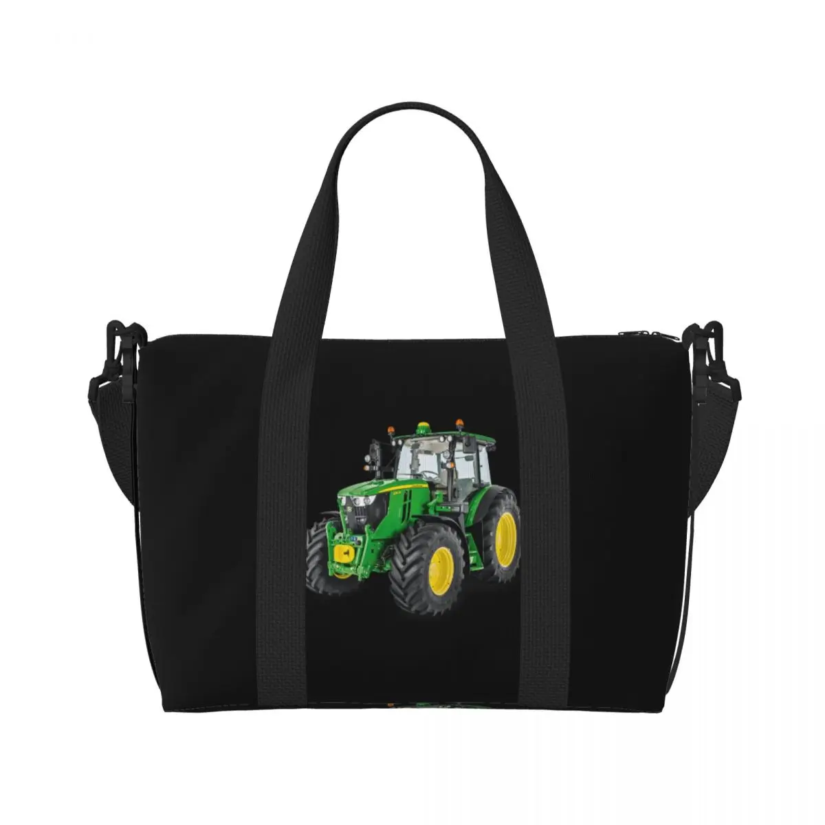 Custom Tractor Grocery Tote Shopping Bags Women Big Capacity Gym Beach Travel Bags