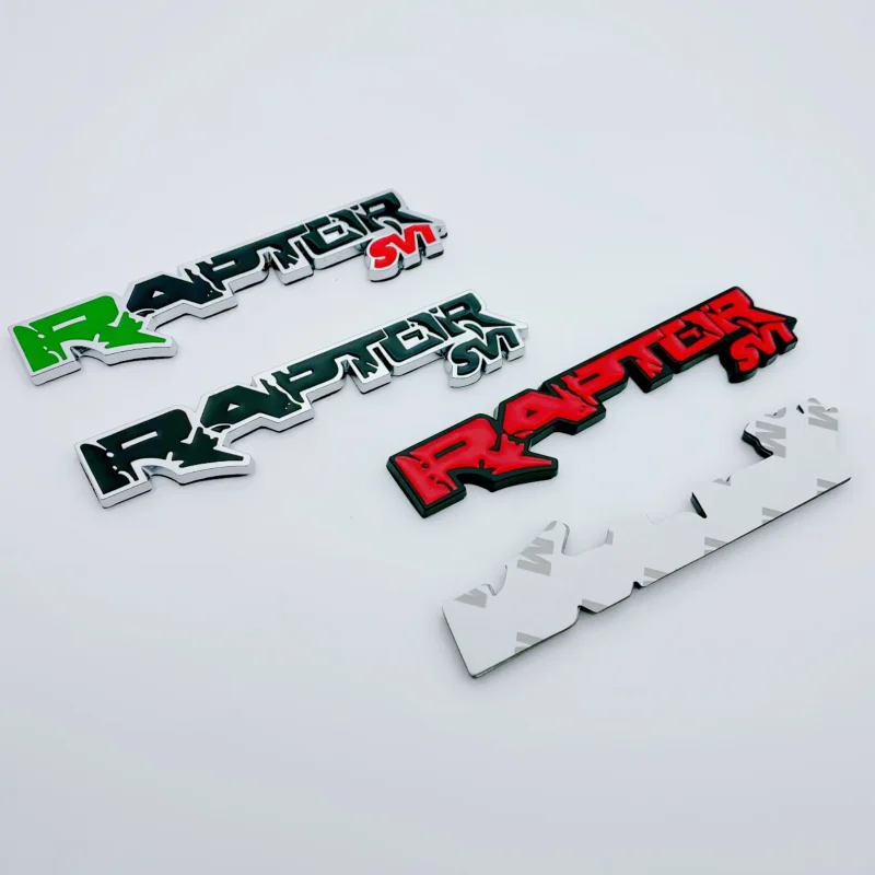Emblema para Puerta Lateral de Vehículo, Adhesivo para Auto RAPTOR F150 fx4 XLT, Insignia Metálica RAPTOR, Accesorio de Modificación para Maletero Trasero