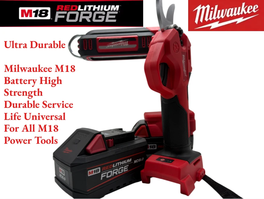 

Authentic Milwaukee M18 8.0Ah Suitable Fits Milwaukee M18 Battery Long Lasting Durable Performance Fit All M18 Cordless Tools