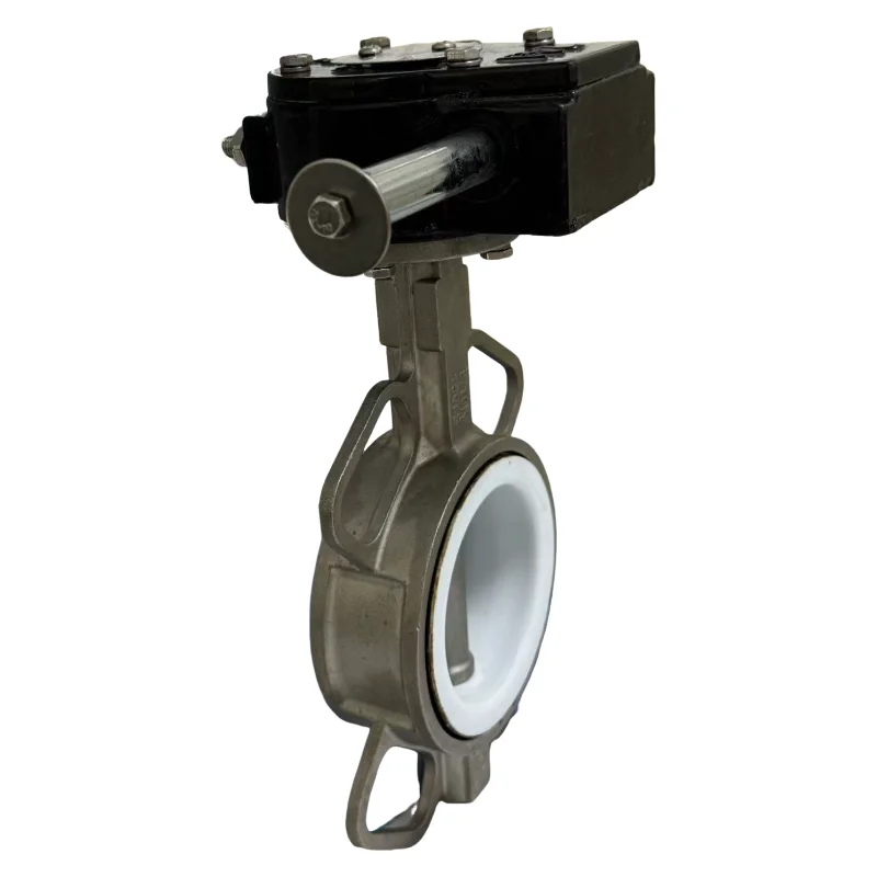 DN100 Customized Stainless Steel Wafer Butterfly Valve