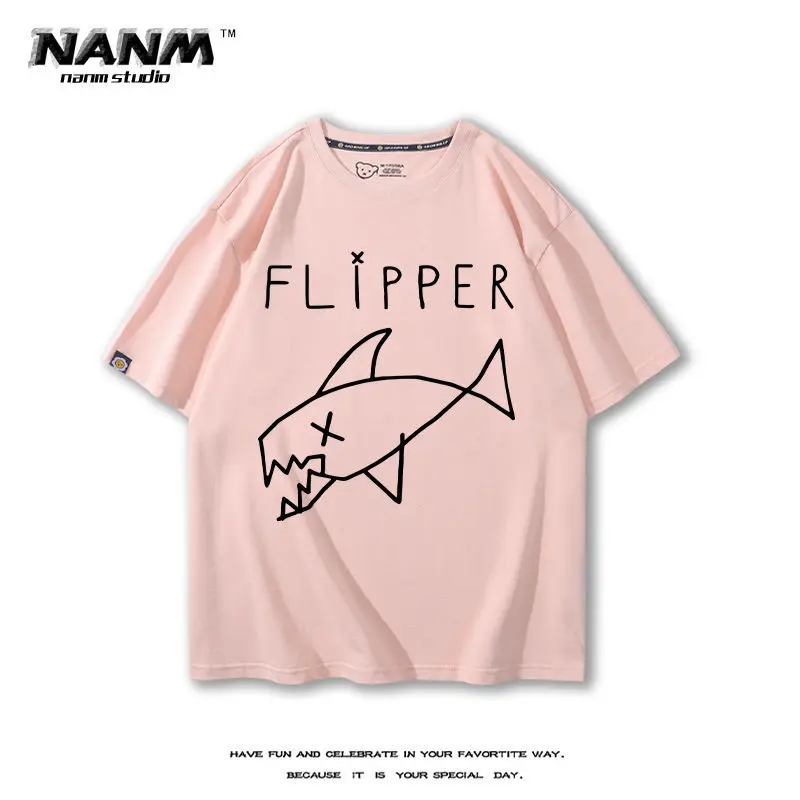 كورت كوبينت-قميص البنادق الزهور البيتلز كوت كوبين نيرفانا نيرفانا روك باند طاقم الرقبة القطن فضفاضة قصيرة الأكمام