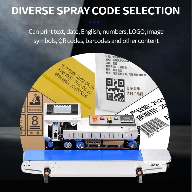 Factory Wholesale Stainless Steel Custom Toner Cartridge Touch Screen Plastic Bag Print Date Code Heat Inkjet Sealing Machine