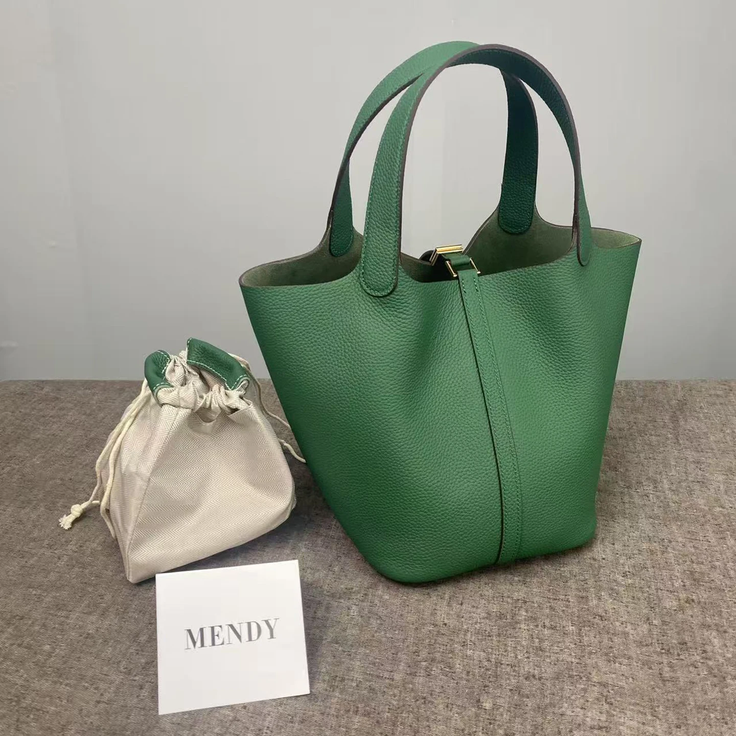 Women's Bag Bucket Bags Female Tote Bag High Quality Hand Bag Ladies Designer Luxury Genuine Togo Leather Shoulder Bag Organizer - view 6