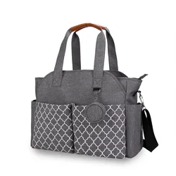 Moda saco de fraldas do bebê grande capacidade saco mamãe portátil multifuncional fralda tote à prova dwaterproof água recém-nascido enfermeira saco para cuidados com o bebê