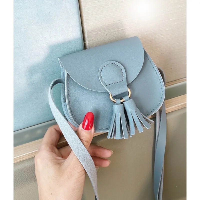 Hook Design Mini Kids Bag Korean Style Cute Princess Purse Shoulder Sling Crossbody Toddler  Backpack with Fringe Decoration view 6