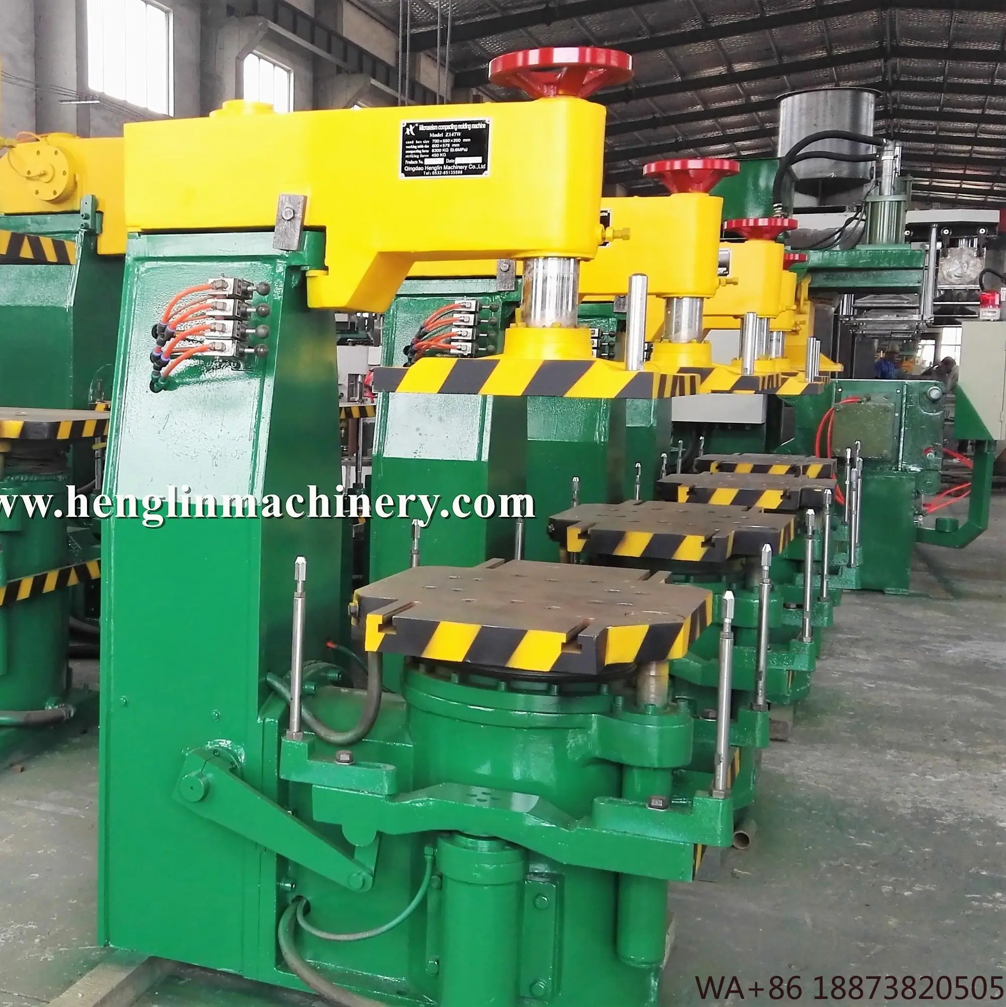 آلة صب الرمل الصينية لصب الغطاء، آلة قولبة الضغط الجولت للفتحة #1