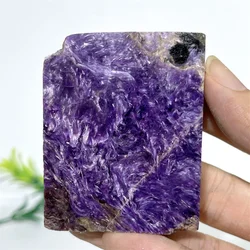 Charoite Slab Stone Quartz Natural Crystal Specimen Gemstone Minerals Spiritual  Geode Energy Home Decoration Reiki Healing