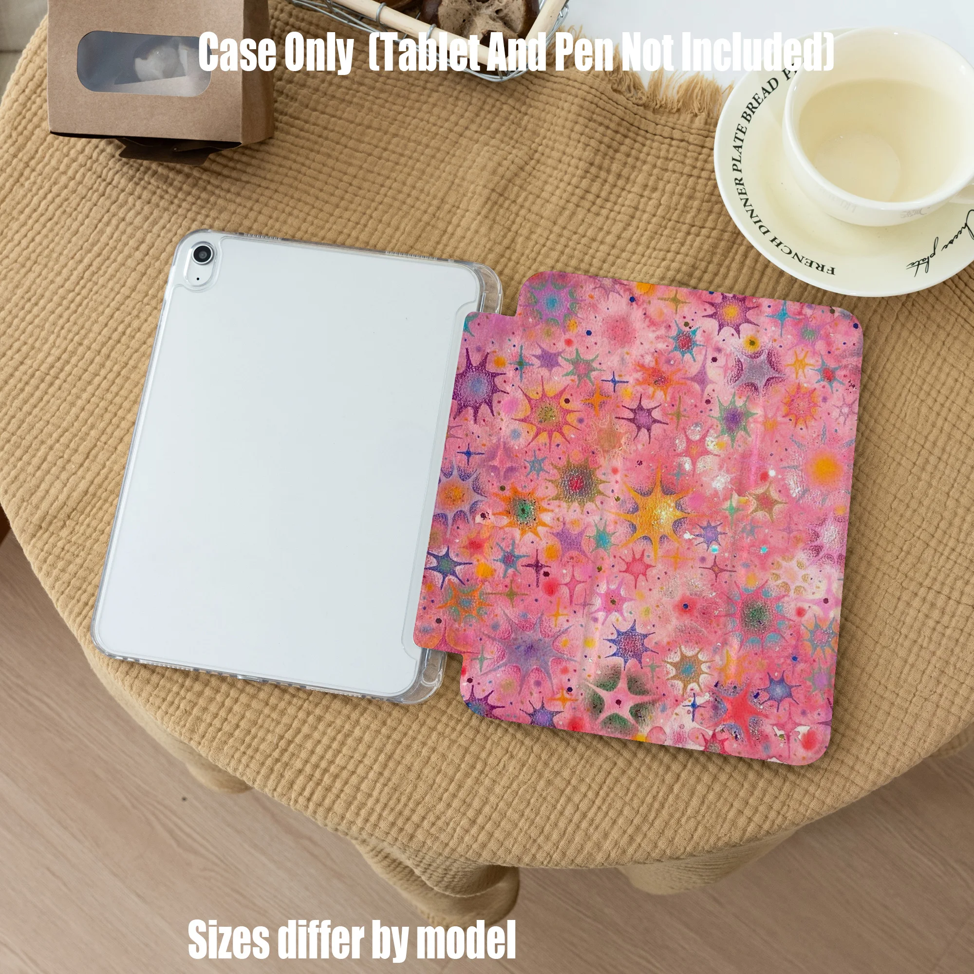 

Стильный чехол для Apple iPad 10.9, 10.2 дюйма, Air7 Pro 11, Mini, мягкий чехол с полной защитой и элегантными цветами, подходит для всех моделей iPad