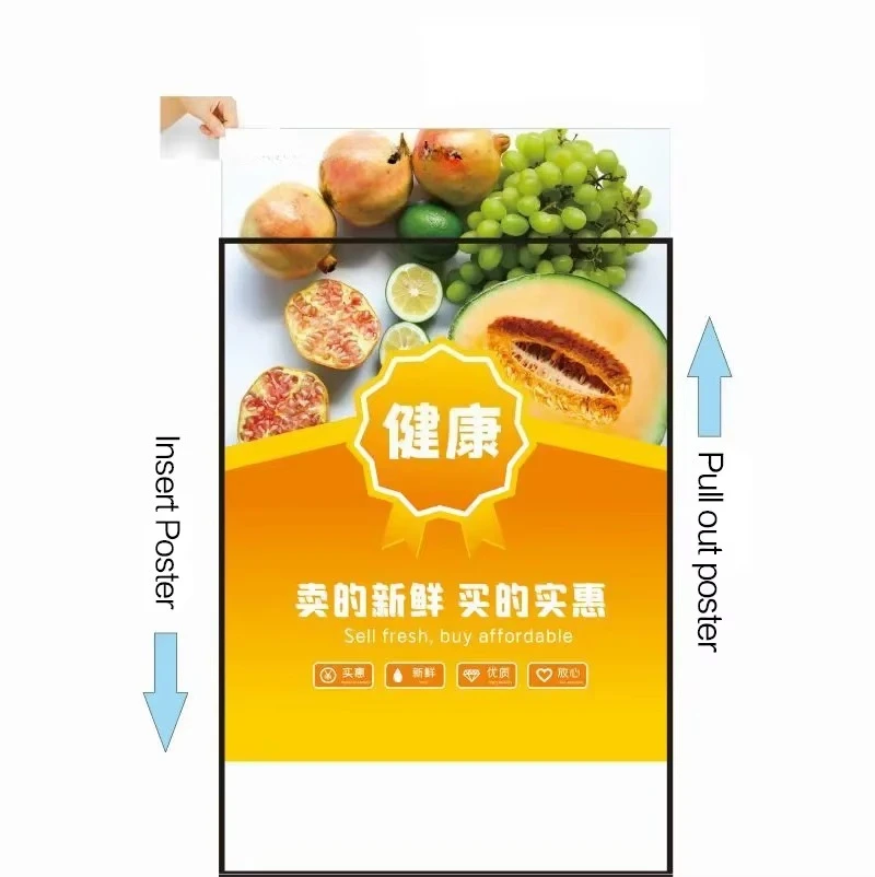 A4 A3 A2 A1 Outdoor Indoor Advertising Super Slim Light Box Advertising Light Boxes Crystal Led Light Box for Advertising view 6