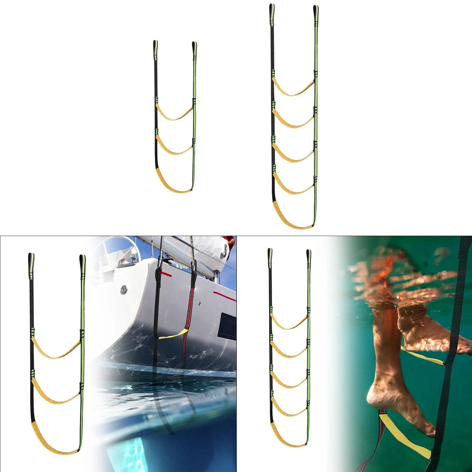 Multifunktionaler Treppensteiger mit reflektierenden Streifen, Lichtseil-Hilfe