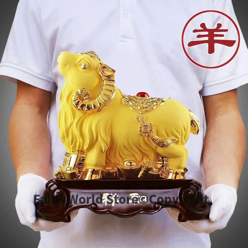 A set 12 Chinese Zodiacs - large 2024 office home lobby shop efficacious GOOD LUCK Propitious FENG SHUI art Ornament statue