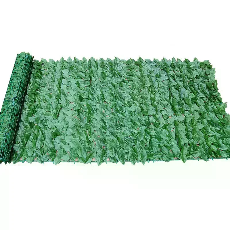 Artificial Green Leaf Hedge Panels Faux Privacy Fence Screen 1M/ for Balcony Patio Backyard Outdoor Landscaping