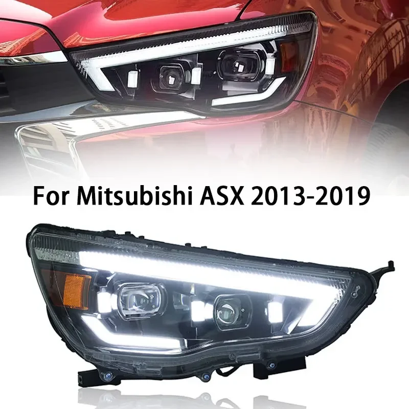 Head Lights For Mitsubishi ASX 2013-2019 LED Headlights latest Styling DRL Dual Projector Car Accesorios Modified