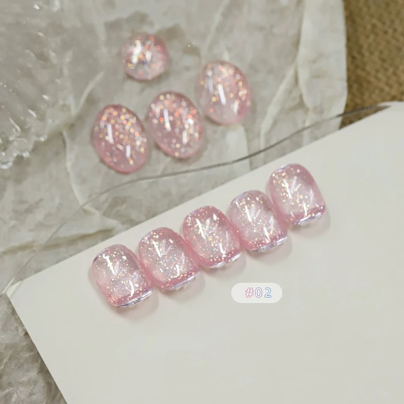 12 ml 1 Stück Sugar Dream Star Ice Transparent Rosa Nägel Sieben Farben Glitzer Gel Nagellack Nail Art Weiße Nägel